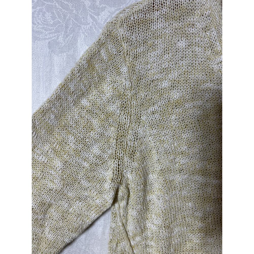 PureJill J Jill Sweater Small Beige Open Knit Cotton Asymmetric - Picture 4 of 10